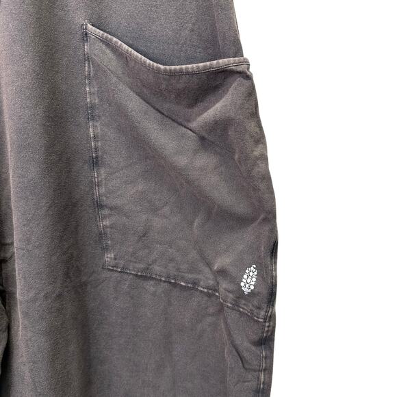 FP Movement Hot Shot Dark Gray Baggy Relaxed Jumpsuit Womens Large Relaxed Boho - Picture 9 of 12
